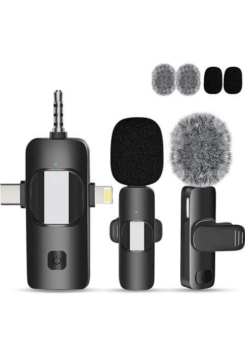 AC-MPS131-M1-2 Pc mini microphones, wireless Lavalier lapel microphones,